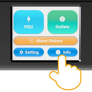Smart PDU พร้อมจอแสดงผลสัมผัส LCD Touch Screen